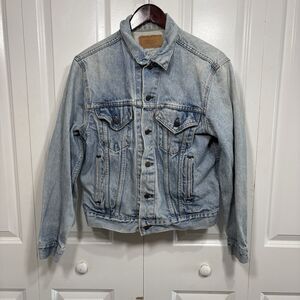 Levi's Trucker Jacket 70306-0214 Mens 44 Vintage 90s Red Tab Denim USA Made
